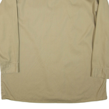 DICKIES Mens Plain Shirt Beige 3/4 Sleeve XL