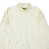 THARUN Mens Plain Shirt Yellow Long Sleeve L