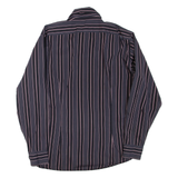 TED BAKER Mens Shirt Grey Striped Long Sleeve XL