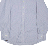 TOMMY HILFIGER Mens Shirt White Check Long Sleeve XL