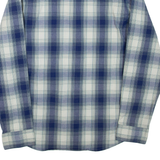WRANGLER Mens Shirt Blue Check Long Sleeve M