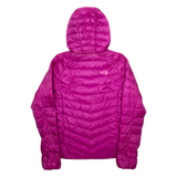 THE NORTH FACE Down Insulated Womens Puffer Coat Purple Hooded M