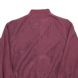Mens Bomber Jacket Maroon L