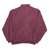 Mens Bomber Jacket Maroon L