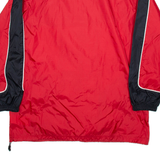 NIKE Mens Rain Jacket Red Hooded XL