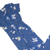 FAT FACE Womens Jumpsuit Blue Floral Straight UK 6