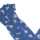 FAT FACE Womens Jumpsuit Blue Floral Straight UK 6