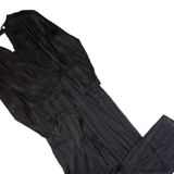 & OTHER STORIES Womens Jumpsuit Black Striped Wide-Leg S