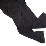 & OTHER STORIES Womens Jumpsuit Black Striped Wide-Leg S