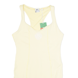 SLAZENGER Dress Overlay Womens Playsuit Yellow Skinny UK 10