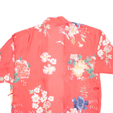 Womens Kimono Blouse Red 3/4 Sleeve Floral L