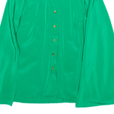 JESSICA RED Womens Blouse Green Collared Sleeveless S