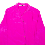 SOLANGE MANDOR Womens Shirt Purple Collared Long Sleeve M