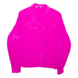 SOLANGE MANDOR Womens Shirt Purple Collared Long Sleeve M