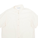 LES ESSENTIELS Womens Shirt Cream Silk M