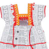 Womens Printed Blouse Black Crazy Pattern XS