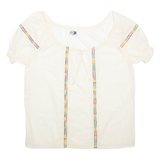 WELTE Womens Blouse Cream M