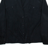 CROSSGRADE Womens Shirt Black V-Neck Long Sleeve M