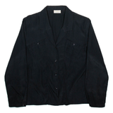 CROSSGRADE Womens Shirt Black V-Neck Long Sleeve M