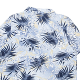 TRADITION Womens Printed Shirt Blue Collared 90s Silk Floral M