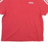 ADIDAS Womens T-Shirt Pink S