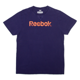 REEBOK Mens T-Shirt Purple S