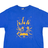 GILDAN Rick And Morty Mens T-Shirt Blue L
