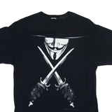 V For Vendetta Mens T-Shirt Black XXS