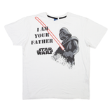 STAR WARS Darth Vader Mens T-Shirt White L