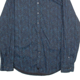 CALVIN KLEIN Slim Fit Mens Shirt Blue Long Sleeve S