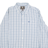 TIMBERLAND Regular Fit Mens Shirt Blue Check Long Sleeve L