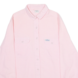 Womens Plain Shirt Pink Long Sleeve S