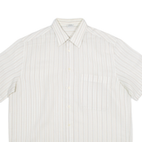 Mens Shirt Beige Striped 2XL
