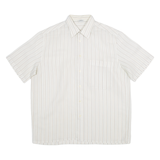 Mens Shirt Beige Striped 2XL