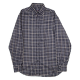 PAUL & SHARK Mens Shirt Black Check Long Sleeve M