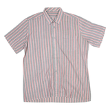 Mens Shirt Pink Striped XL