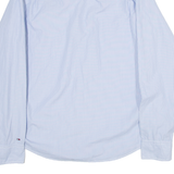 TOMMY HILFIGER Mens Shirt Blue Striped Long Sleeve XL