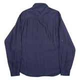 VERSACE JEANS Mens Shirt Blue Striped Long Sleeve M
