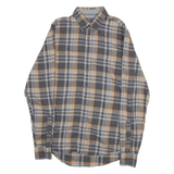 TOMMY HILFIGER Slim Fit Mens Shirt Brown Check Long Sleeve S