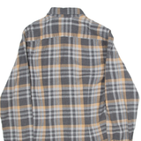 TOMMY HILFIGER Slim Fit Mens Shirt Brown Check Long Sleeve S