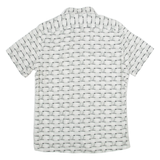 REISS Slim Fit Mens Shirt Grey Long Sleeve M