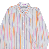 TED BAKER Mens Shirt Pink Striped Long Sleeve M