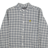 LYLE & SCOTT Mens Shirt Grey Check Long Sleeve S