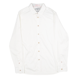 TED BAKER Mens Plain Shirt White Long Sleeve M