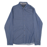 TED BAKER Mens Shirt Blue Polka Dot Long Sleeve L