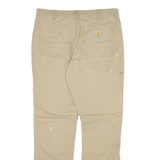 CARHARTT Mens Trousers Beige Slim Straight W34 L32
