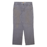 CARHARTT Mens Trousers Grey Relaxed Straight W32 L28