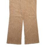 CHAPS Womens Corduroy Trousers Beige Regular Bootcut W32 L29