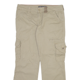 DICKIES Cargo Womens Trousers Beige Relaxed Straight W33 L29