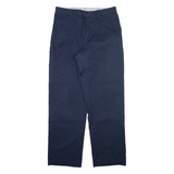 DICKIES Mens Trousers Blue Regular Straight W34 L32